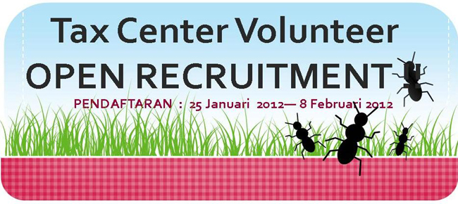 Tax Centre Volunteer Open Recruitment 2012