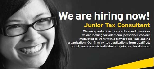 EY Junior Tax Consultant Open Recruitment 2012